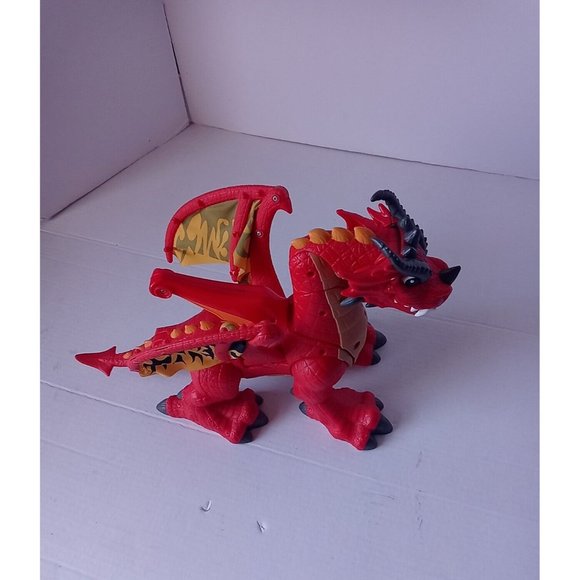 Fisher Price IMAGINEXT Red Winged Eagle Talon Castle Dragon With Sounds WORKS - Picture 7 of 16